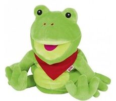 GOKI Maňásek žabák Frilo 30 cm / od 4 let