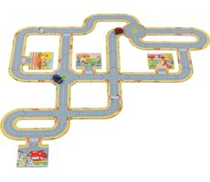 GOKI Podlahová autodráha + 2 autíčka / od 3 let