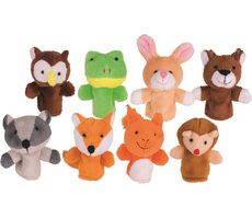 GOKI Sada prstových maňásků Lesní zvířátka 8 ks / od 3 let