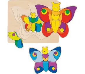 GOKI Vícevrstvé puzzle Motýl / od 2 let