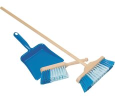 GOKI Zametací sada s koštětem 3ks modrá / od 3 let