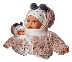 Antonio Juan 1120 KIKA - realistická panenka se zvuky a měkkým látkovým tělem - 27 cm / d 2 let / 3x LR44