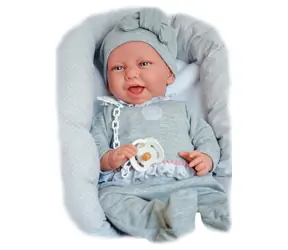 Antonio Juan 33228 CARLA - realistická panenka miminko s měkkým látkovým tělem - 42 cm / od 3 let