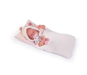Antonio Juan 33340 LUNA - spící realistická panenka miminko s měkkým látkovým tělem - 42 cm / od 3 let