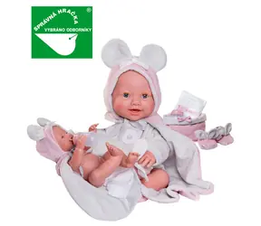 Antonio Juan 50392  MIA - mrkací a čůrající realistická panenka miminko s celovinylovým tělem - 42 cm