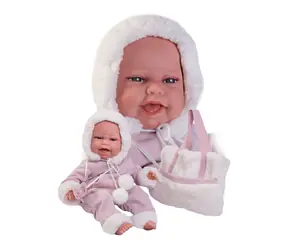 Antonio Juan 70360 CLARA - realistická panenka miminko se speciální pohybovou funkcí a měkkým látkovým tělem - 34 cm