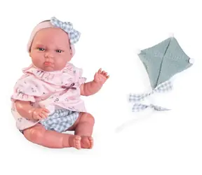 Antonio Juan 82307 Můj malý REBORN TUFI - realistická panenka miminko s měkkým látkovým tělem - 33 cm / od 3 let