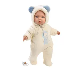 Llorens 14207 BABY ENZO - realistická panenka miminko s měkkým látkovým tělem - 42 cm / od 3 let