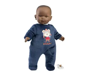 Llorens 14247 BABY ZAREB - realistická panenka miminko s měkkým látkovým tělem - 42 cm / od 3 let