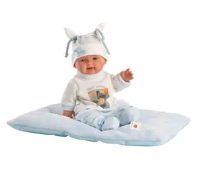 Llorens 26311 NEW BORN CHLAPEČEK - realistická panenka miminko s celovinylovým tělem - 26 cm / od 3 let