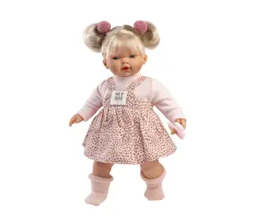 Llorens 33158 ROBERTA - realistická panenka se zvuky a měkkým látkovým tělem - 33 cm / od 3 let