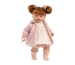 Llorens 33160 LEA - realistická panenka se zvuky a měkkým látkovým tělem - 33 cm / od 3 let