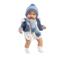 Llorens 38573 SASHA - realistická panenka se zvuky a měkkým látkovým tělem - 38 cm / od 3 let