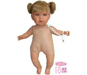 Llorens 424J JULIA - realistická panenka se zvuky a měkkým látkovým tělem - 42 cm / od 3 let