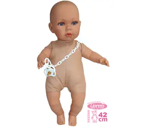 Llorens 424P BABY ENZO & JULIA - realistická panenka miminko se zvuky a měkkým látkovým tělem - 42 cm / od 3 let