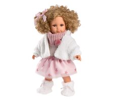Llorens 53542 ELENA - realistická panenka s měkkým látkovým tělem - 35 cm / od 3 let