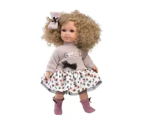 Llorens 53549 ELENA - realistická panenka s měkkým látkovým tělem - 35 cm / od 3 let