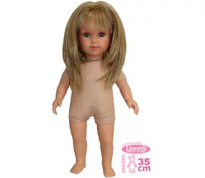 Llorens 535E ELENA - realistická panenka s měkkým látkovým tělem - 35 cm / od 3 let