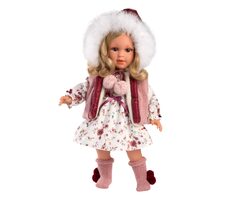 Llorens 54037 LUCIA - realistická panenka s měkkým látkovým tělem  - 40 cm / od 3 let