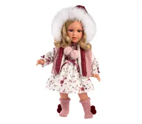 Llorens 54037 LUCIA - realistická panenka s měkkým látkovým tělem  - 40 cm / od 3 let