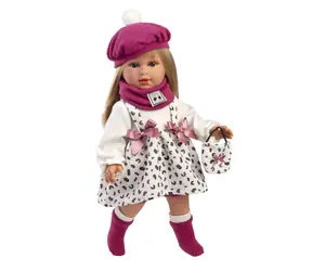Llorens 54050 CARLA - realistická panenka s měkkým látkovým tělem  - 40 cm / od 3 let