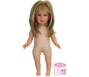 Llorens 540C CARLA - realistická panenka s měkkým látkovým tělem - 40 cm / od 3 let