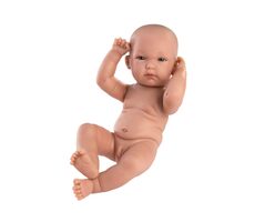 Llorens 63501 NEW BORN CHLAPEČEK - realistická panenka miminko s celovinylovým tělem - 35 cm / od 3 let