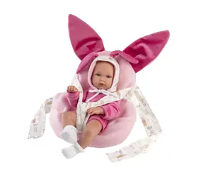 Llorens 63506 NEW BORN HOLČIČKA - realistická panenka miminko s celovinylovým tělem - 35 cm / od 3 let