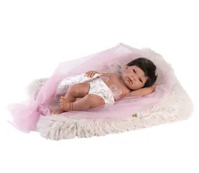 Llorens 73804 NEW BORN HOLČIČKA - realistická panenka miminko s celovinylovým tělem - 40 cm / od 3 let
