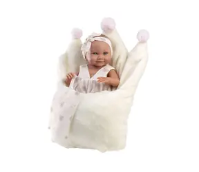 Llorens 73814 NEW BORN HOLČIČKA - realistická panenka miminko s celovinylovým tělem - 40 cm / od 3 let