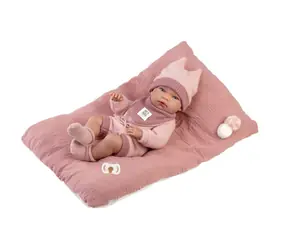 Llorens 73818 NEW BORN HOLČIČKA - realistická panenka miminko s celovinylovým tělem - 40 cm / od 3 let