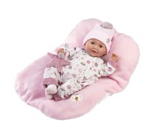 Llorens 74132 NEW BORN - mrkací realistická panenka miminko se zvuky a měkkým látkovým tělem - 42 cm / od 3 let
