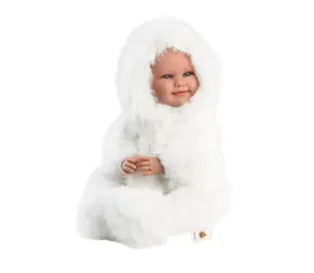 Llorens 74505 NEW BORN - realistická panenka miminko se zvuky a měkkým látkovým tělem - 45 cm / od 3 let