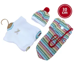 Llorens M30-008 obleček pro panenku miminko velikosti 30 cm / od 3 let