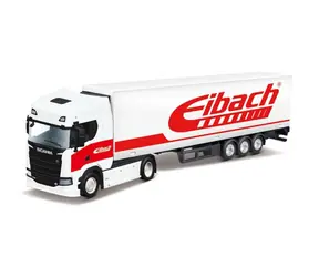 Bburago Truck with trailer - Scania 770 S - White Trailer Eibach / měřítko 1:43