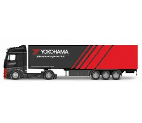 Bburago Truck with trailer MB Actros Gigaspace Firestone / měřítko 1:43
