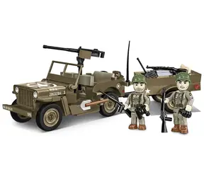 COBI 3132 II WW Willys MB s přívěsem, 1:35, 200 k, 2 f