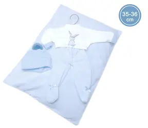 Llorens M635-55 obleček pro panenku miminko NEW BORN velikosti 35-36 cm / od 3 let