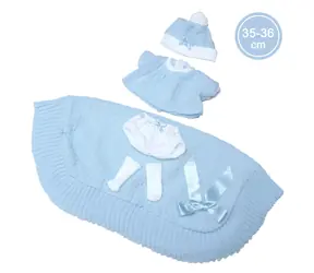 Llorens M635-61 obleček pro panenku miminko NEW BORN velikosti 35-36 cm / od 3 let