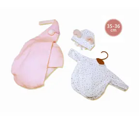Llorens M635-66 obleček pro panenku miminko NEW BORN velikosti 35-36 cm / od 3 let