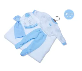 Llorens M635-71 obleček pro panenku miminko NEW BORN velikosti 35-36 cm / od 3 let
