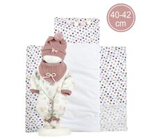 Llorens M738-88 obleček pro panenku miminko NEW BORN velikosti 40–42 cm s doplňky / od 3 let