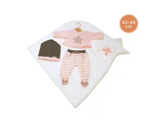 Llorens M843-26 obleček pro panenku miminko NEW BORN velikosti 43-44 cm / od 3 let