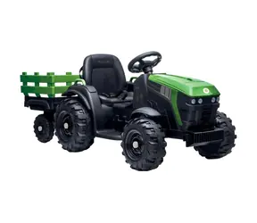 Buddy Toys FARM Elektrický traktor + vozík / 30 W / Rychlost: 3-7 km-h / Nosnost: 28kg