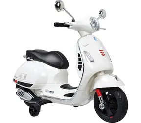 Buddy Toys Elektrická motorka Vespa GTS bílá / 30 W / Rychlost: 3-5 km-h / Nosnost: 30kg