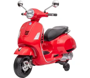 Buddy Toys Elektrická motorka Vespa GTS červená / 30 W / Rychlost: 3-5 km-h / Nosnost: 30kg