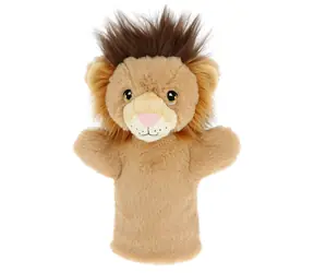Keel Toys Keeleco Lev eko plyšový maňásek na ruku / 27 cm / 0+