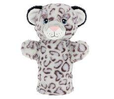Keel Toys Keeleco Levhart sněžný eko plyšový maňásek na ruku / 27 cm / 0+