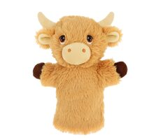 Keel Toys Keeleco Kráva vysokohorská eko plyšový maňásek na ruku / 27 cm / 0+