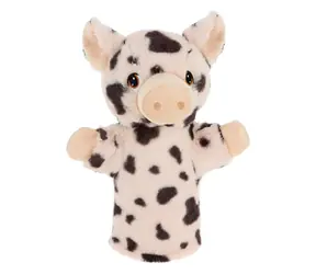 Keel Toys Keeleco Prasátko eko plyšový maňásek na ruku / 27 cm / 0+